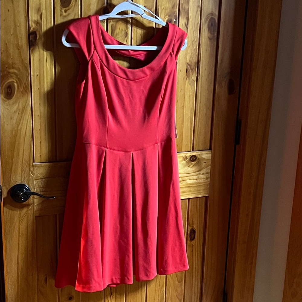 Maggy London Red Fit-and-Flare Dress